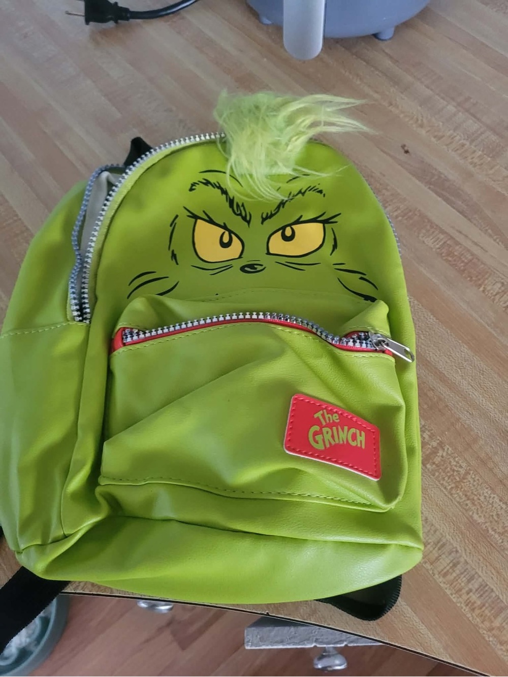 The Grinch Green Faux Leather Mini Backpack